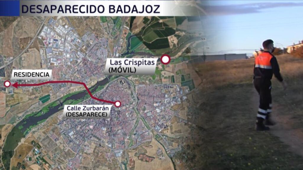 “Cada vez es más complicado” encontrar a Pablo Sierra, el estudiante desaparecido en Badajoz