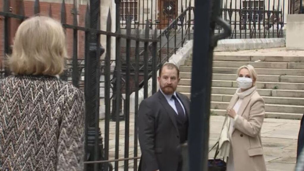 Corinna Larssen ha acudido a la vista que se celebra en Londres tras su denuncia contra el rey emérito