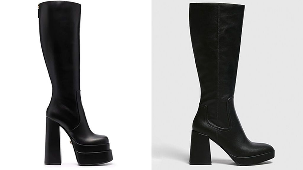 Botas de Versace y Pull & Bear