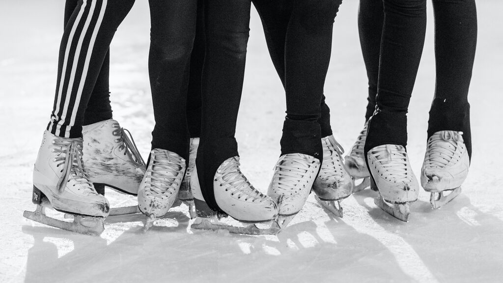 Patinaje sobre hielo.