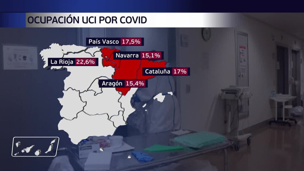 El aumento de contagios empieza a llenar los hospitales y las UCI