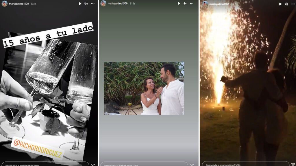María Patiño ha compartido imágenes inéditas de su boda