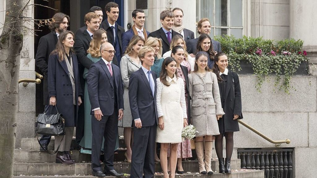 Para la boda civil se decantó por un traje de Chanel.