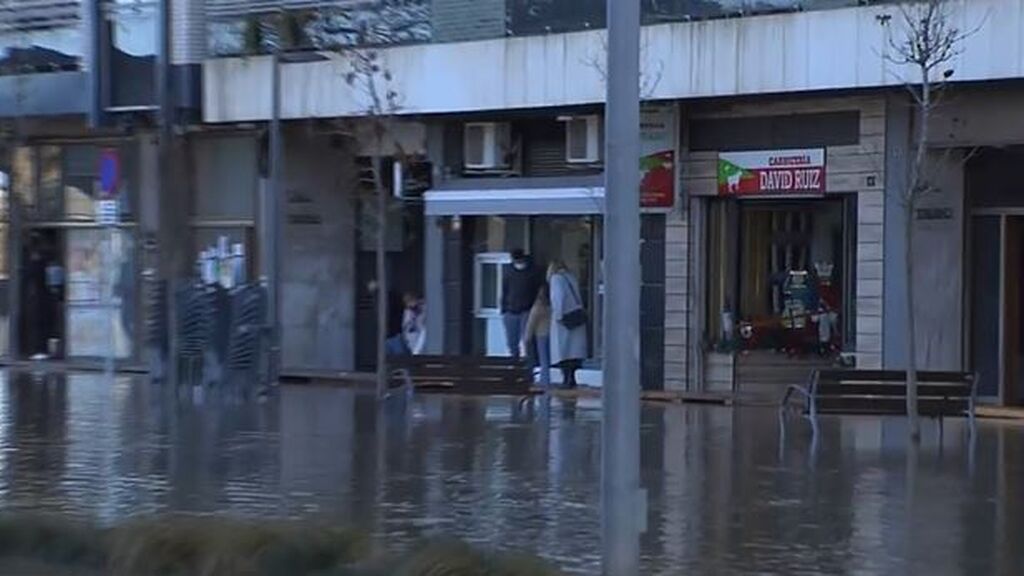 Tudela, inundada por el río Ebro