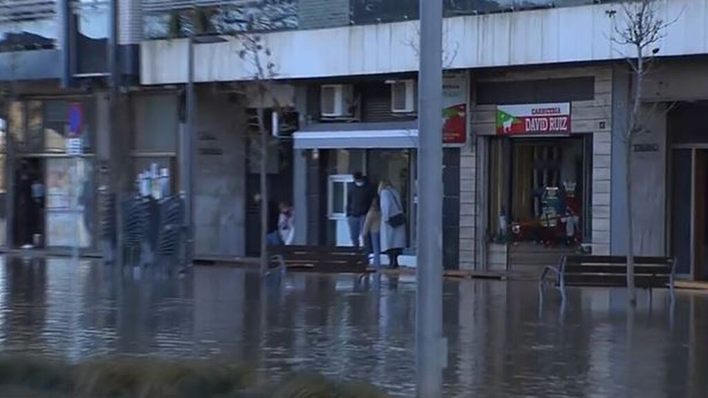 Tudela, inundada por el río Ebro