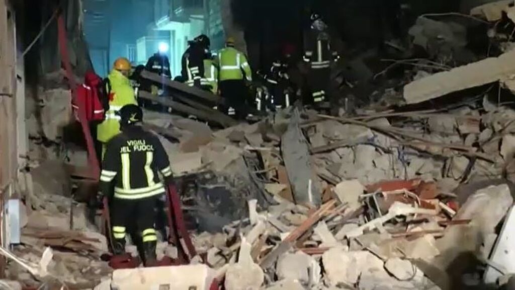 Tres muertos y seis desaparecidos tras una explosión de gas en Sicilia