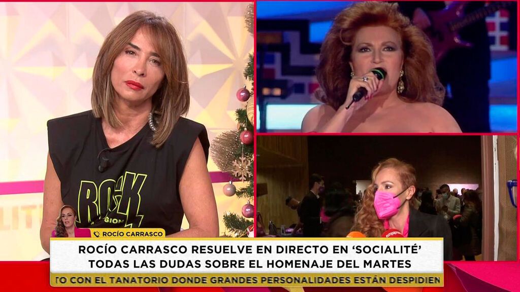 Rocío Carrasco resuelve las dudas sobre el homenaje a Rocío Jurado Socialité 2021 Programa 516