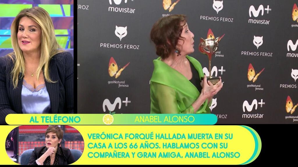 Anabel Alonso, sobre Verónica Forqué: "Era maravillosa"