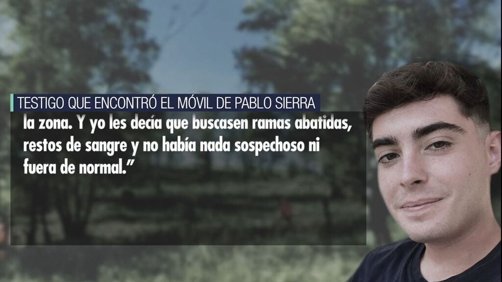 El militar que encontró el móvil de Pablo Sierra: "Yo no eché agua oxigenada"