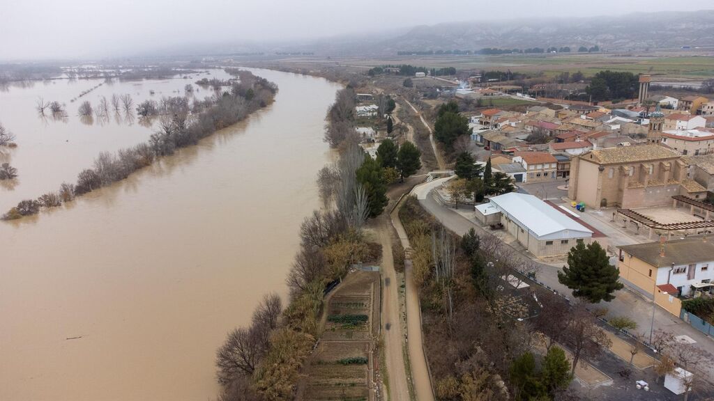 Aragón comienza a hacer balance de los daños causados por la crecida del río Ebro