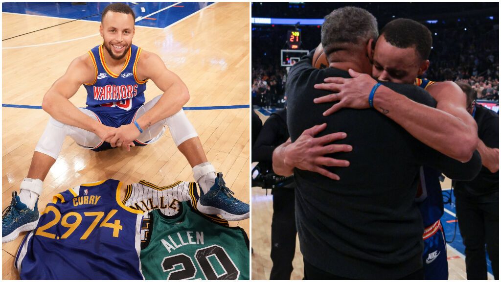 Stephen Curry fue homenajeado en el Madison de Nueva York.