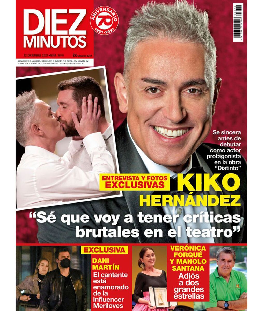 Kiko Hernández, en la portada de 'Diez Minutos'