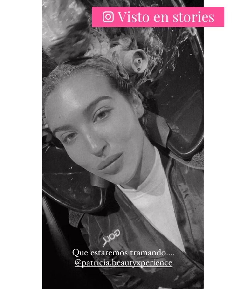 Alba Díaz, minutos antes de su cambio de look radical