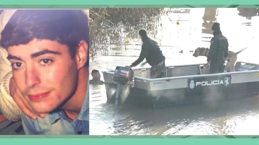 El vídeo en el que el perro encuentra el cadáver en el agua: "Estaba en una rama"