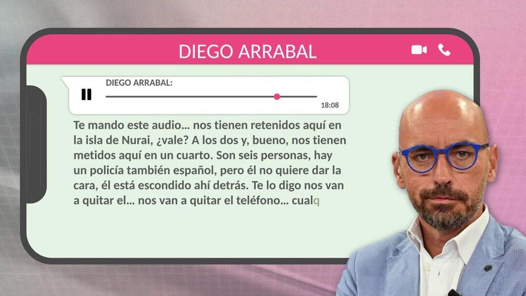 El audio de Diego Arrabal advirtiendo de su retención