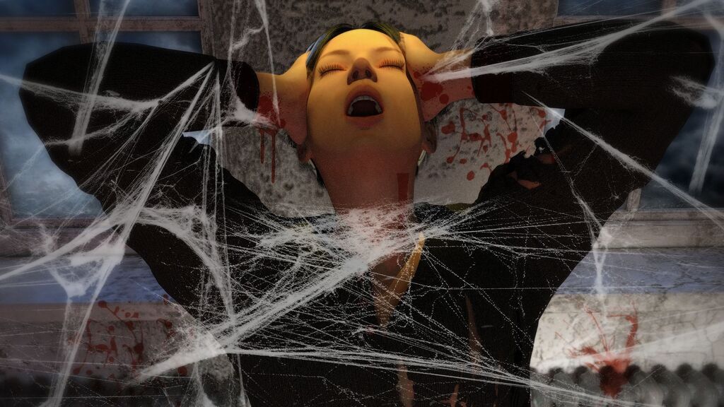 Mujer angustiada, buceando en su inconsciente