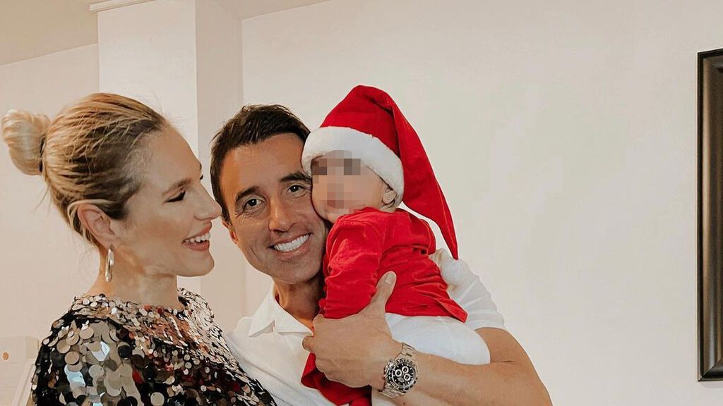 La felicitación navideña de Ivana Icardi y Hugo Sierra junto a su hija