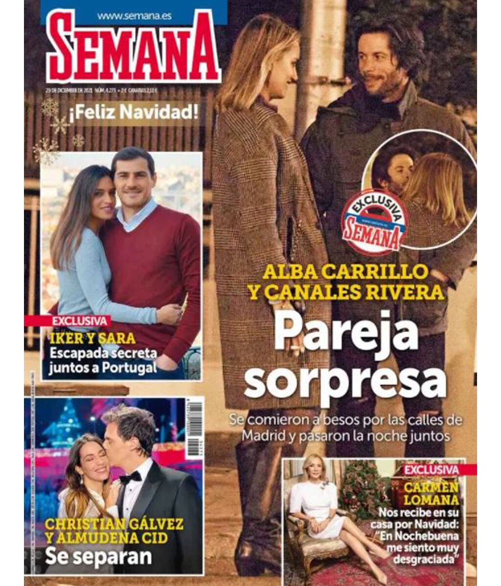 Alba Carrillo y José Antonio Canales Rivera en la portada de la revista 'Semana'