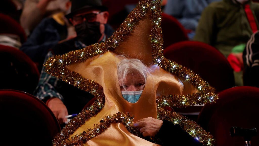 La estrella Manoli en el Sorteo de la Lotería de Navidad