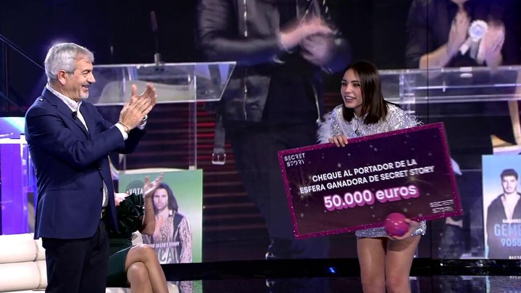 Sandra Pica gana el juego de los secretos y se hace con los 50.000 euros de la esfera premiada