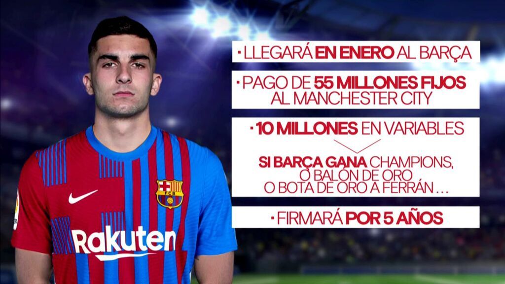 Los números del contrato de Ferran Torres con el Barça