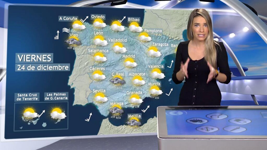 Tiempo borrascoso en España para Nochebuena: la previsión del viernes, 24 de diciembre