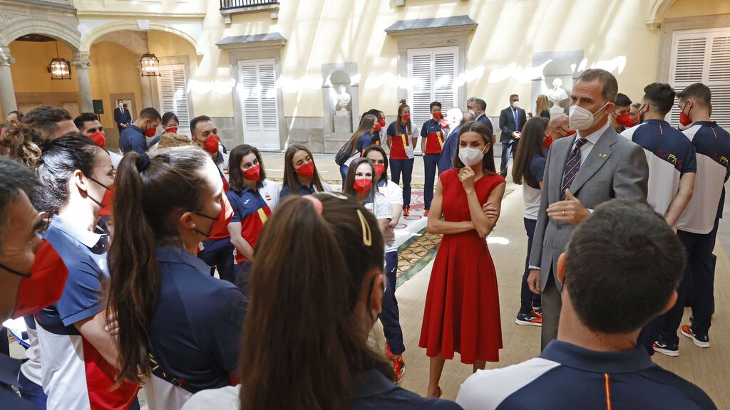 Los Reyes con el deporte español, en la despedida de los olímpicos 