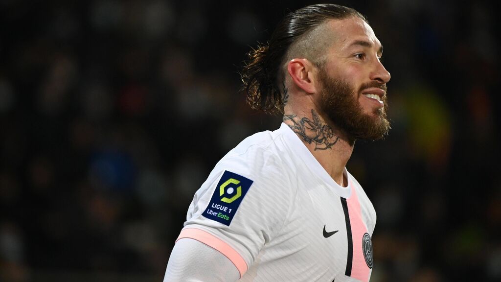 Sergio Ramos fue expulsado ante el Lorient por doble amarilla.