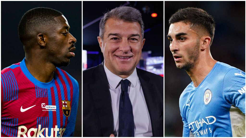 Joan Laporta persigue la renovación de Dembelé y el fichaje de Ferran Torres.