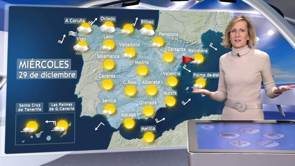 Llega el anticiclón con tiempo estable y mucha niebla a España: previsión del miércoles, 29 de diciembre