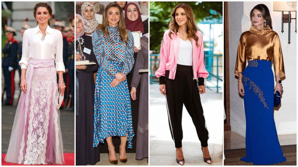 Estos son los looks de Rania de Jordania que nos dejaron con la boca abierta: desde su vestido en la boda de Felipe y Letizia hasta sus combinaciones imposibles.
