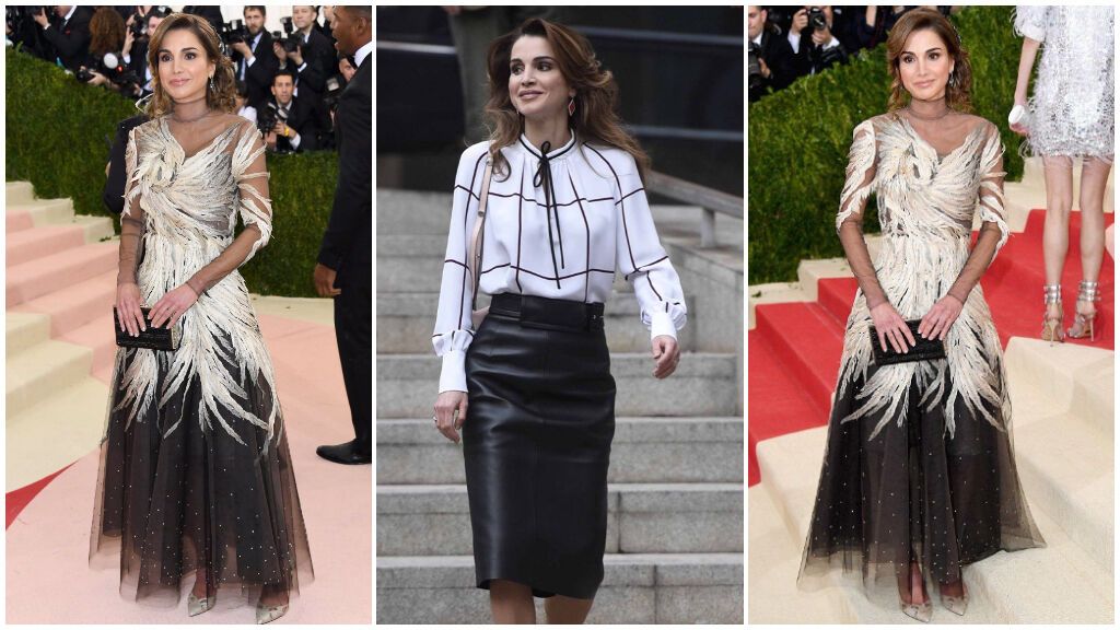 Rania triunfa con sus looks del día a día y, también, con el que lució en la Gala MET.
