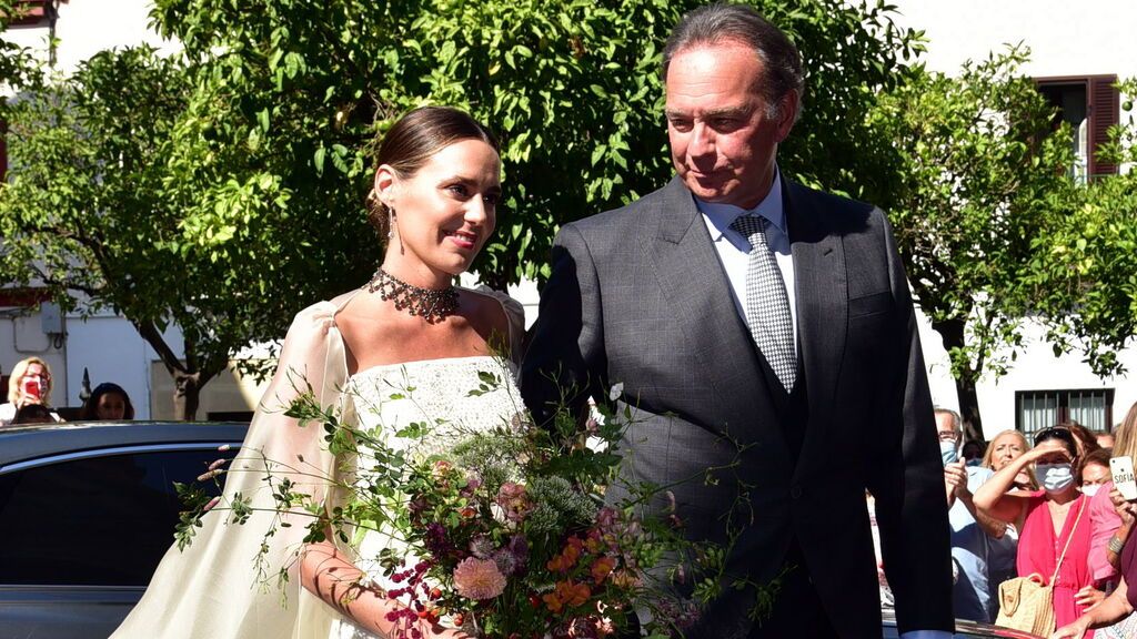 Bertín Osborne y Claudia, en el día de su boda