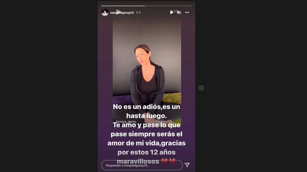 La publicación en stories de Ezequiel Garay