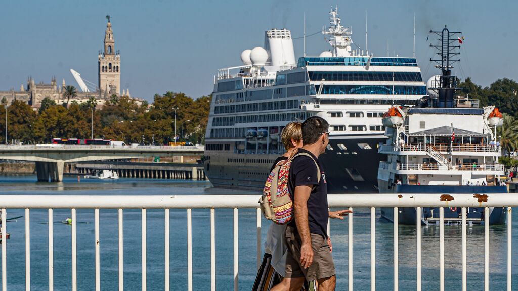 Turistas en Sevilla, el pasado mes de noviembre