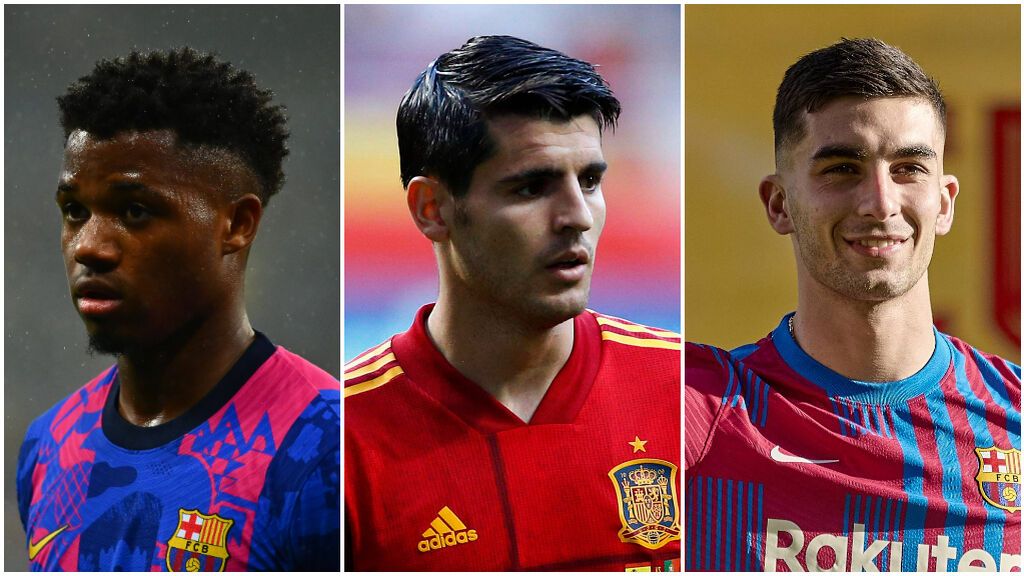 Ansu Fati, Álvaro Morata y Ferran Torres, ¿el nuevo tridente del Barcelona?