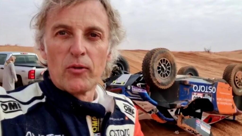 Jesús Calleja sufre un accidente con varias vueltas de campana: "He volcado"