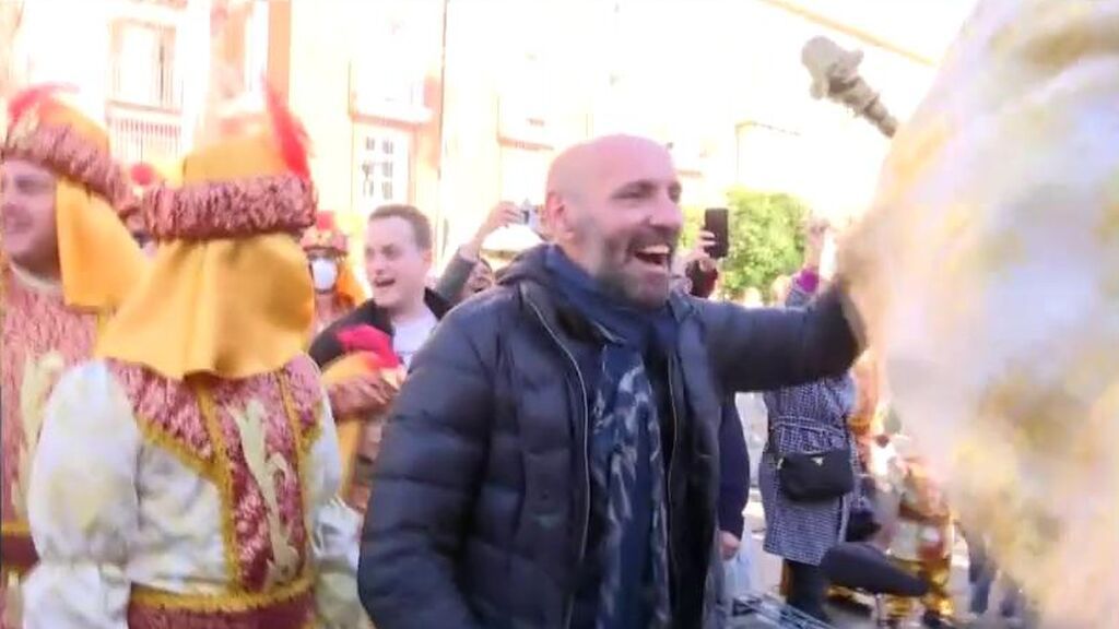 Monchi mantiene la tradición de hacer de Rey Mago en la Cabalgata.