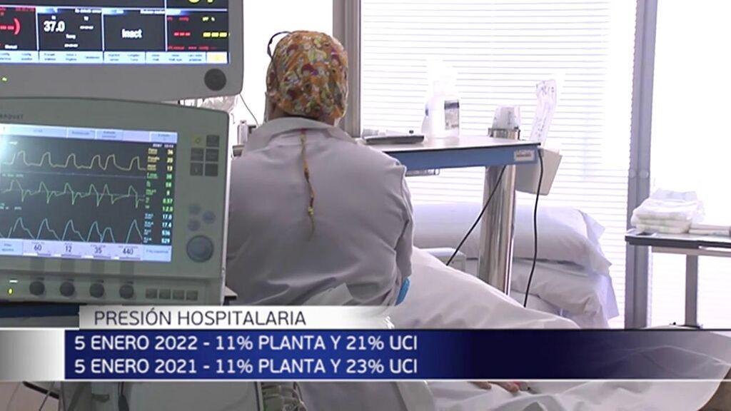 La presión hospitalaria es similar a la de enero del pasado año