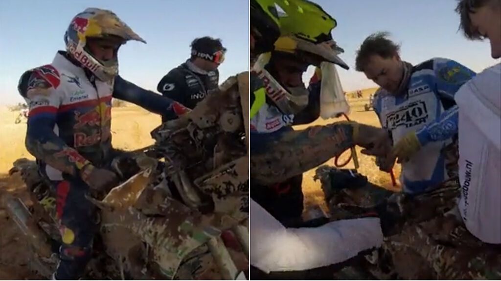 El gran gesto de unos pilotos del Dakar con el rival que se había quedado tirado