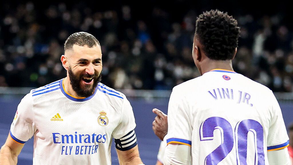 El gran partido de Benzema y Vinicius ante el Valencia