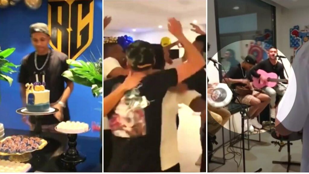 El cumpleaños más polémico de Rodrygo: fiesta sin mascarillas ni distancia con Vinicius, Militao y amigos