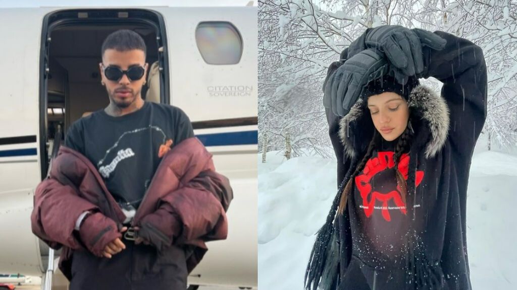 Rauw Alejandro celebra su cumpleaños recordando su viaje a la nieve con Rosalía y una tarta personalizada