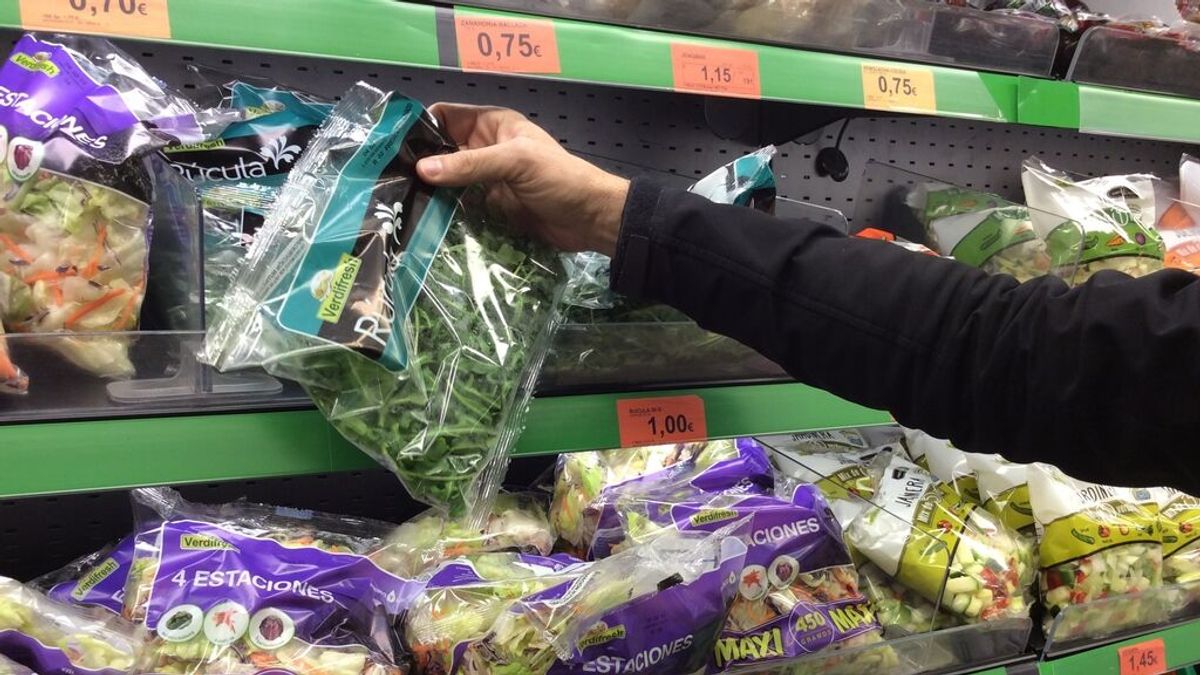 Alimentos en un supermercado Alimentos en un supermercado