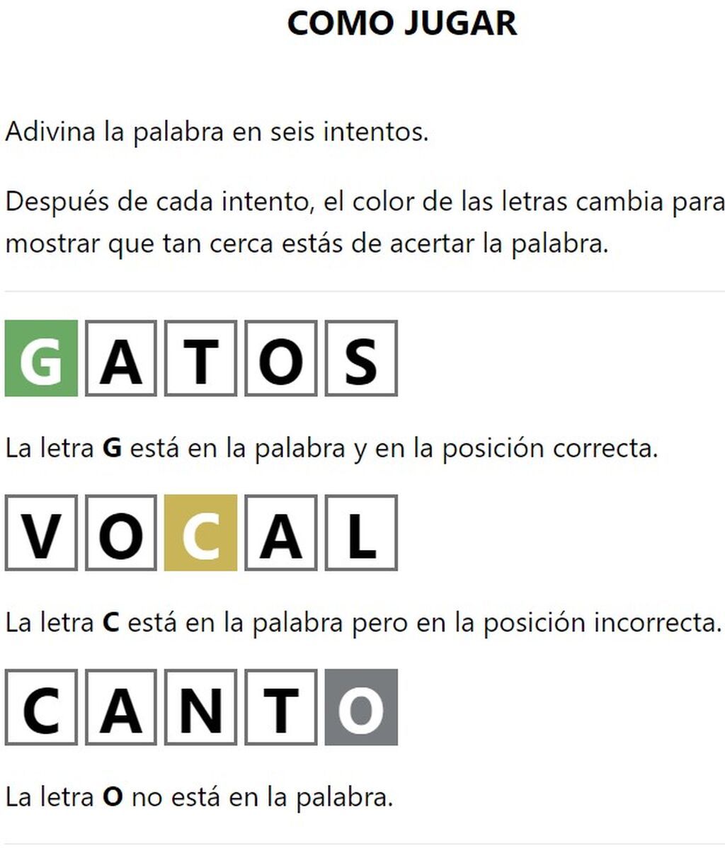 Cómo jugar a Wordle