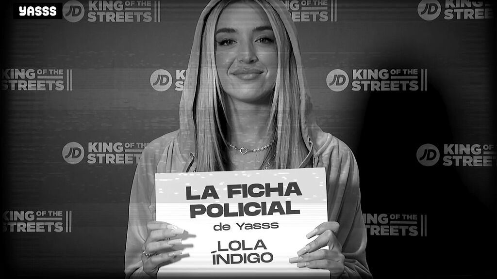 Lola Índigo en la ficha policial de Yasss