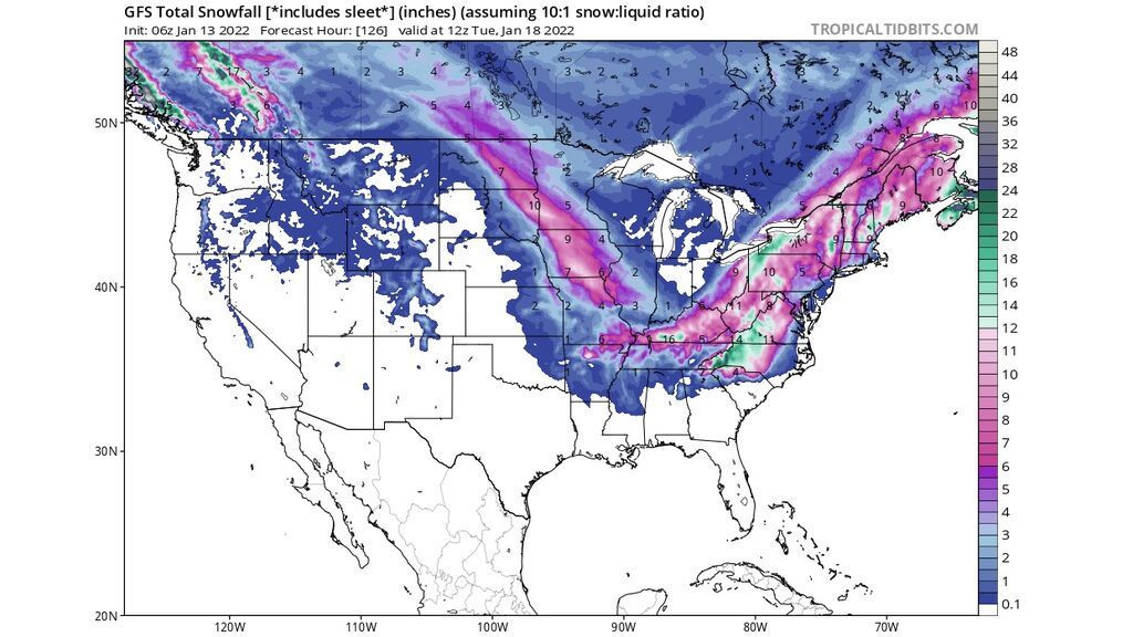 snow gfs