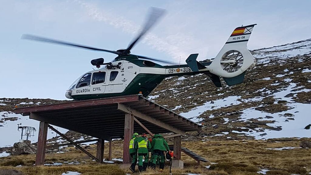 Imagen del helicóptero de rescate