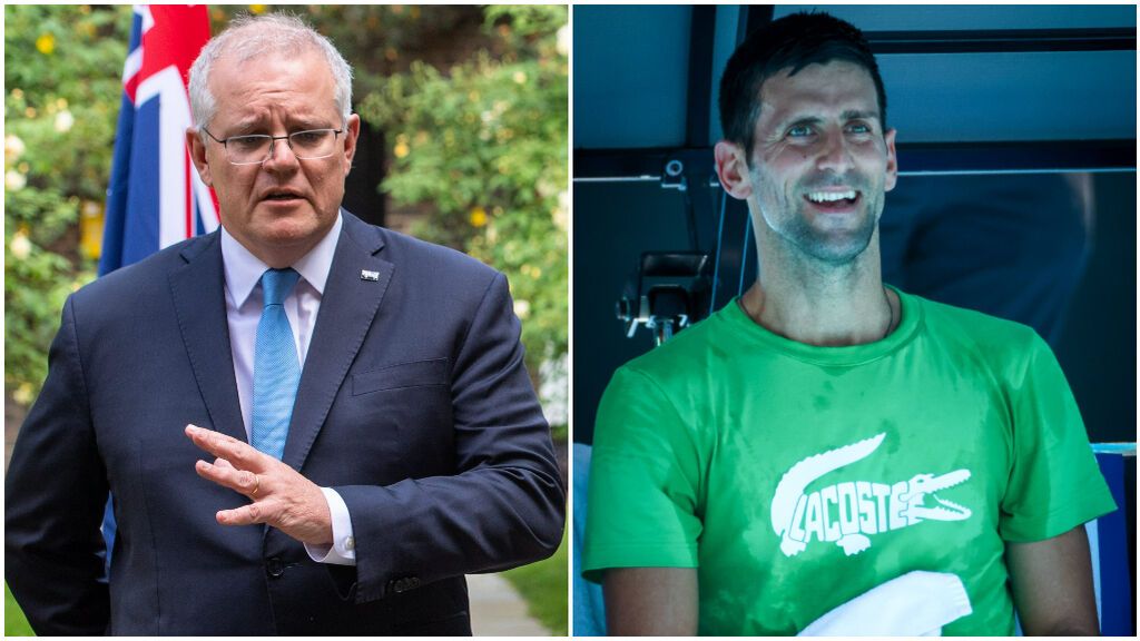 Scott Morrison explica la cancelación del visado a Novak Djokovic.