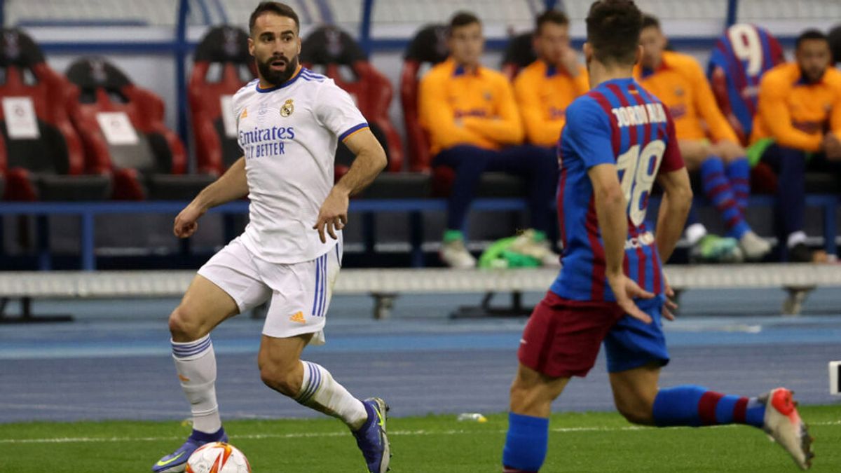 El madridista Dani Carvajal da positivo por covid tras su partido ante el Barça de la Supercopa El madridista Dani Carvajal da positivo por covid tras su partido ante el Barça de la Supercopa
